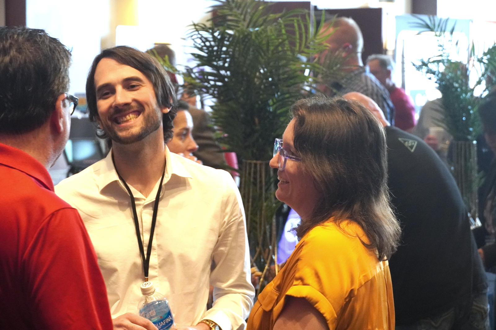 Members networking between sessions